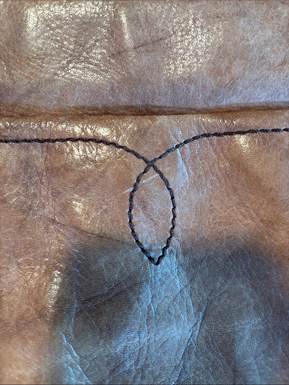 Frye Chestnut Brown Leather Shoulder Crossbody - Picture 9 of 12